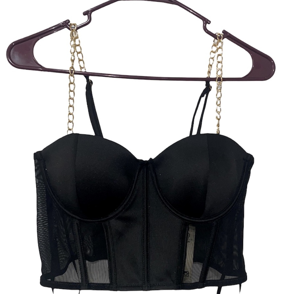 Black crop top size small